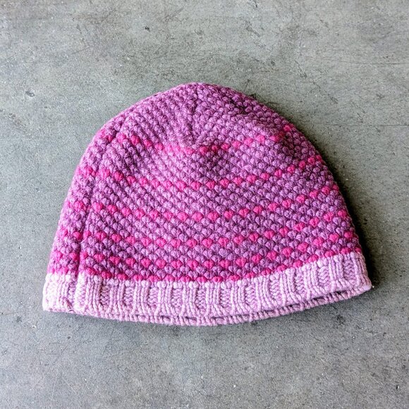 Patagonia Beatrice Beanie Pink Knit Merino Wool Winter Hat Women's One Size - Picture 6 of 6